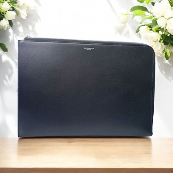 YSL IPad or Document Holder Clutch - Picture 1 of 8